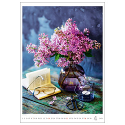 Falinaptár képes 315 × 450 mm Magic Flowers Dayliner 2024.
