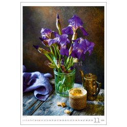 Falinaptár képes 315 × 450 mm Magic Flowers Dayliner 2024. Író- irodaszer, papíráru Dayliner