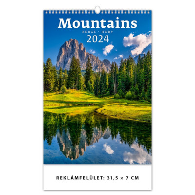 Falinaptár képes 315 × 450 mm Mountains Dayliner 2024. Falinaptár képes 315 × 450 mm Mountains Dayliner 2024.