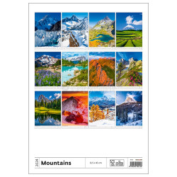 Falinaptár képes 315 × 450 mm Mountains Dayliner 2024.