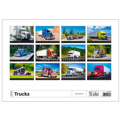 Falinaptár képes 450 × 315 mm Trucks Dayliner 2024.