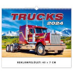 Falinaptár képes 450 × 315 mm Trucks Dayliner 2024. Író- irodaszer, papíráru Dayliner