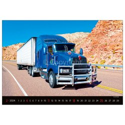 Falinaptár képes 450 × 315 mm Trucks Dayliner 2024. Író- irodaszer, papíráru Dayliner