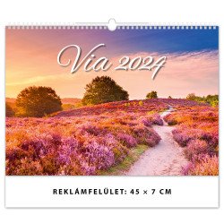Falinaptár képes 450 × 315 mm Via Dayliner 2024. Író- irodaszer, papíráru Dayliner