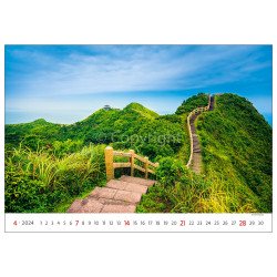 Falinaptár képes 450 × 315 mm Via Dayliner 2024. Író- irodaszer, papíráru Dayliner