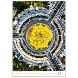 Falinaptár képes 315 × 450 mm World from Above Dayliner 2024. Író- irodaszer, papíráru Dayliner