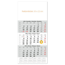 Speditőr naptár1 tömb 3 hónap 330 × 670 mm üres fejrész Dayliner 2024. Író- irodaszer, papíráru Dayliner