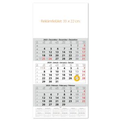 Speditőr naptár1 tömb 3 hónap 330 × 670 mm üres fejrész Dayliner 2024. Író- irodaszer, papíráru Dayliner