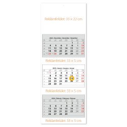 Speditőr naptár3 tömb 3 hónap 330 × 670 mm üres fejrész Dayliner 2024. Író- irodaszer, papíráru Dayliner