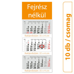 Speditőr naptár3 tömb 3 hónap Maxi Classic 330 × 670 mm fejrész nélkül Dayliner 2024.