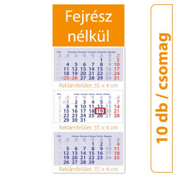Speditőr naptár3 tömb 3 hónap Maxi Club 330 × 880 mm fejrész nélkül Dayliner 2024. Író- irodaszer, papíráru Dayliner