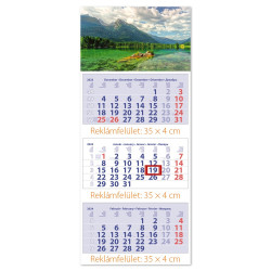 Speditőr naptár3 tömb 3 hónap Maxi Club 350 × 820 mm Hegy Dayliner 2024. Író- irodaszer, papíráru Dayliner