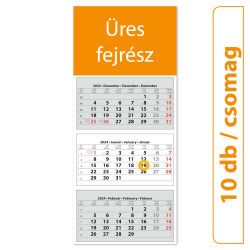Speditőr naptár4 tömb 3 hónap TRN 350 × 755 mm üres fejrész Dayliner 2024.