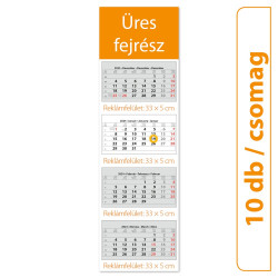 Speditőr naptár4 tömb 4 hónap 350 × 755 mm  üres fejrész Dayliner 2024.