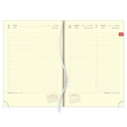 Határidőnapló MyPastel A5 napi krémszínű lapokkal Kék Dayliner 2024. Író- irodaszer, papíráru Dayliner