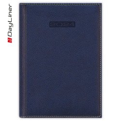 Határidőnapló Sherwood B5 heti krémszínű lapokkal Kék Dayliner 2024. Író- irodaszer, papíráru Dayliner