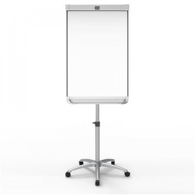 Flipchart tábla mobil 70x100cm, mágneses alukeretes görgős gurítható Evo