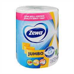 Háztartási papírtörlő kéztörlő 2 rétegű 325 lap/tekercs Zewa Jumbo fehér Iroda üzemeltetés, munkavédelem Zewa