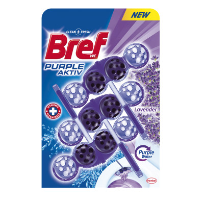 WC illatosító golyós 3 x 50 g Color Aktiv Bref Lavender WC illatosító golyós 3 x 50 g Color Aktiv Bref Lavender