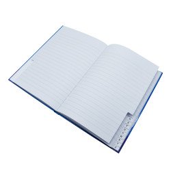 Mutató, beíró A5, 96lap, keményfedeles, egyszínű, ABC regiszteres, Bluering vonalas Író- irodaszer, papíráru Bluering