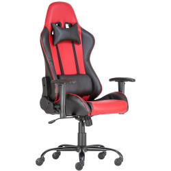 Forgószék, gamer ALPHA RACING fekete/piros, görgő, design Iroda üzemeltetés, munkavédelem Antares