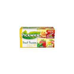 Fekete tea 20x1,5 g Pickwick Variációk SÁRGA narancs, megy-málna és vörösáfonya, fodormenta és eper, zöldcitrom-gyömbér Teák Pickwick