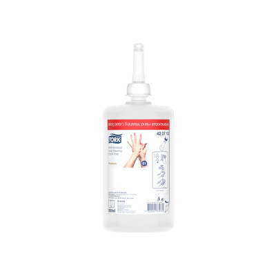 Folyékony szappan utántöltő 1 liter fertőtlenítő Premium S1 Tork_420710 fehér