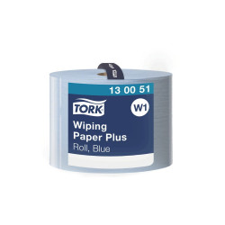 Ipari törlő 2 rétegű tekercses átmérő: 39 cm 1500lap/510 m/tekercs 1 tekercs/karton Premium Plus W1 Tork_130051 kék Iroda üzemeltetés, munkavédelem Tork