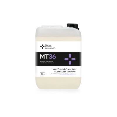 Folyékony szappan fertőtlenítő hatással 5 liter MT36 Folyékony szappan fertőtlenítő hatással 5 liter MT36