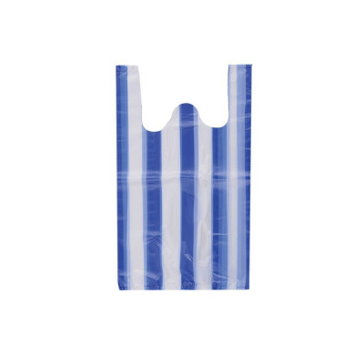 Ingvállas táska 280 x 500 mm 500 db/csomag kék-fehér csíkos Ingvállas táska 280 x 500 mm 500 db/csomag kék-fehér csíkos