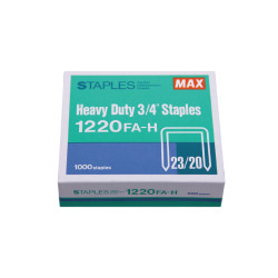 Tűzőkapocs 23/20 1000 db Max Irodatechnika, kellékei Max