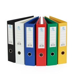Iratrendező A4, 7,5cm, két oldalt PP borítás, Bluering® Premium fekete Író- irodaszer, papíráru Bluering