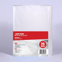 Genotherm `L` A4, 130 micron víztiszta Redin 25 db/csomag, Író- irodaszer, papíráru Redin