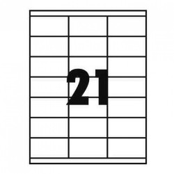 Etikett címke, 70x42,3mm, 100 lap, 21 címke/lap Író- irodaszer, papíráru Egyéb