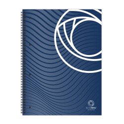 Spirálfüzet A4, 80lap, perforált lyukasztott Bluering® vonalas Író- irodaszer, papíráru Bluering