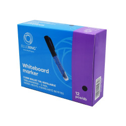 Táblamarker 3mm, kerek, cserélhető betétes, Bluering fekete Író- irodaszer, papíráru Bluering