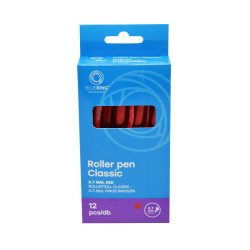 Rollertoll 0,7mm, nyomógombos, Bluering® Classic, írásszín piros Író- irodaszer, papíráru Bluering