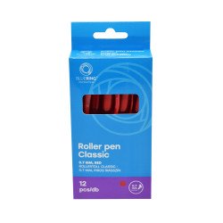 Rollertoll 0,7mm, nyomógombos, Bluering® Classic, írásszín piros Író- irodaszer, papíráru Bluering