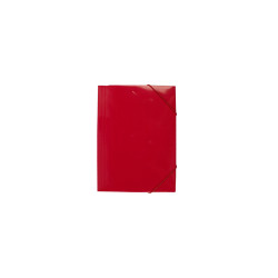 Gumis mappa A4, 400g. karton EVOffice piros Író- irodaszer, papíráru Evo