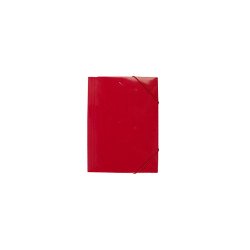 Gumis mappa A4, 400g. karton EVOffice piros Író- irodaszer, papíráru Evo