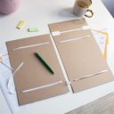 Szalagos irományfedél A4, 650g. 80cm szalaggal Bluering®