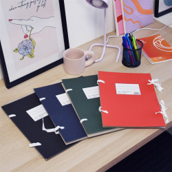 Szalagos irományfedél A4, 1m-es szalaggal Bluering® fekete Író- irodaszer, papíráru Bluering