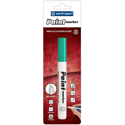 Lakkmarker 1-5mm, vágott hegy Centropen 9100 zöld Lakkmarker 1-5mm, vágott hegy Centropen 9100 zöld
