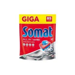 Mosogatógép tabletta 85 db/doboz All in One Extra Somat citrom Iroda üzemeltetés, munkavédelem Somat