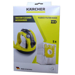 Porzsák mikroszálas 5 db/doboz Karcher VC6 Porszívó alkatrészek Karcher