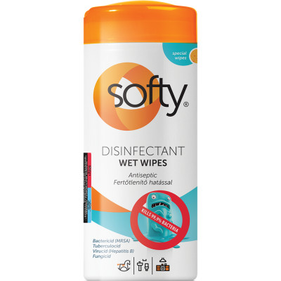 Nedves törlőkendő univerzális 40 lap/csomag Softy Nedves törlőkendő univerzális 40 lap/csomag Softy