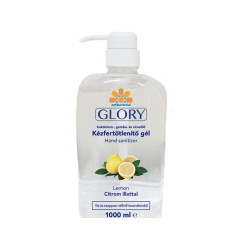 Kéz- és bőrfertőtlenítő gél 1liter Glory citrom Iroda üzemeltetés, munkavédelem Glory
