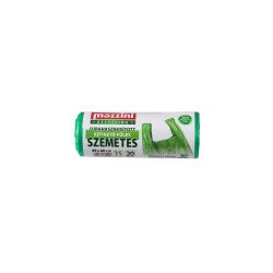 Szemeteszsák köthető füles 35 liter 20 db/tekercs Mazzini zöld Iroda üzemeltetés, munkavédelem Mazzini