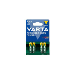 Elem tölthető akku AAA mikro 1000 mAH Power 4 db/csomag, Varta Irodatechnika, kellékei Varta