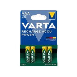 Elem tölthető akku AAA mikro 1000 mAH Power 4 db/csomag, Varta Irodatechnika, kellékei Varta